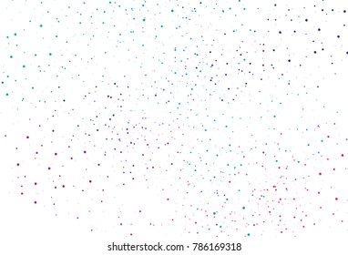Colorful dot and spot art vector texture template. Star dust distress scatter abstract Background