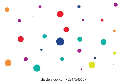 fondo de ilustración de vector de punto colorido
