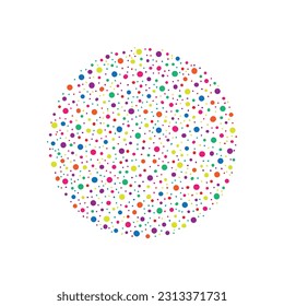 Cuadros coloridos, pequeños círculos alrededor de un fondo de confeti para la decoración de vacaciones, postales, afiches, sitios web, carnavales, cumpleaños y fiestas infantiles