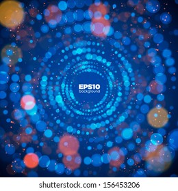Colorful Dots Abstract Vector Background.
