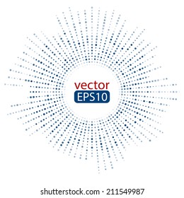 Colorful Dots Abstract Vector Background