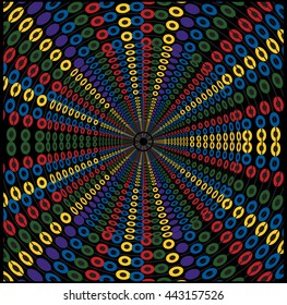 Colorful dots abstract vector background.