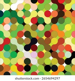 fundo de pontos coloridos, fundo abstrato com círculos
