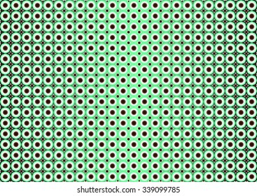 Colorful dots background. Dots in circles colorful backdrop.