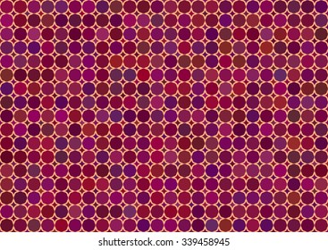 Colorful dots background. Dots in circles colorful backdrop.