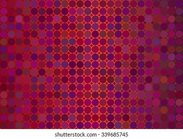 Colorful dots background. Dots in circles colorful backdrop.