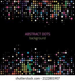 Colorful dots background. Polka dots background