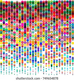 Colorful dots, circles abstract pattern background. Vector illustration.