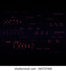 Colorful dots lights abstract background - Vector