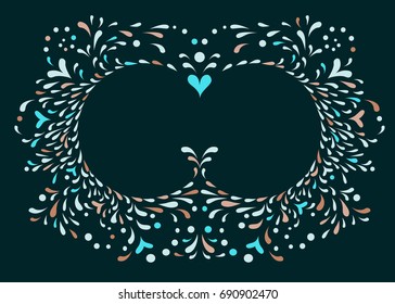 colorful dots on a blue background