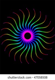 colorful dots pattern - vector