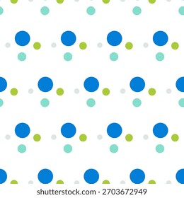 Pontos coloridos sem emenda design padrão