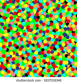 Colorful dots seamless pattern. Small bright multi-colored polka dots on a white background. baby drawing, scrapbook, wrapping paper, baby shower or party design.