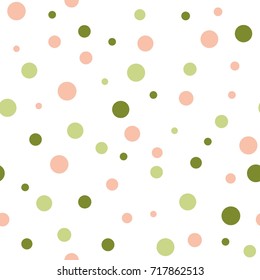 colorful dots seamless pattern.Polka dot background