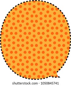 Colorful dotted Cartoon speech balloon 21