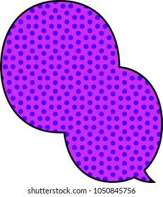 Colorful dotted Cartoon speech balloon 15