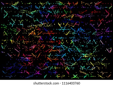 Colorful dotted lines, pattern background.