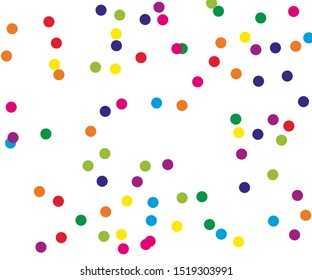 Colorful Dotted pattern. Elegant background with polka dots of same scale. Vector illustration