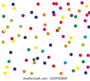 Colorful Dotted pattern. Elegant background with polka dots of same scale. Vector illustration