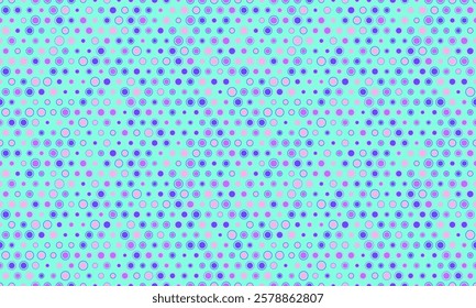 Colorful dotted pattern featuring round spots in a repeating layout. Ideal for creating abstract backgrounds, seamless textiles, and geometric wallpapers.