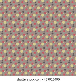 Colorful dotted, polkadot seamless pattern