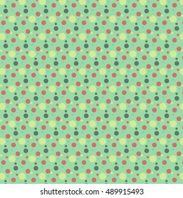 Colorful dotted, polkadot seamless pattern