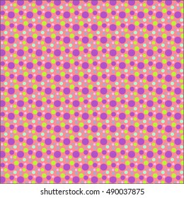 Colorful dotted, polkadot seamless pattern
