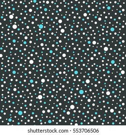 Colorful dotted seamless pattern