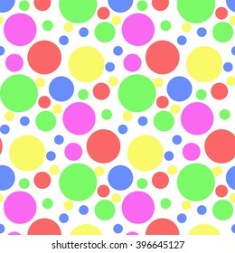 colorful dotted seamless pattern background
