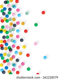Colorful dotted seamless pattern business vector