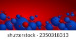 Colorful dotted spheres vector illustration, abstract background with beautiful balls with dots, 3D globes design concept art.