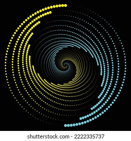Pintura de Vórtex espiral colorida