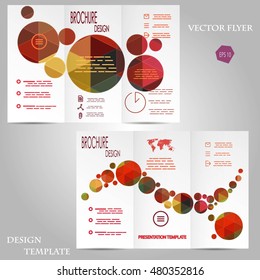 Colorful Dotted Tri-fold Brochure Template
