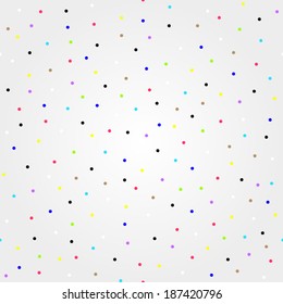 Colorful dotted/speckle/polka dot in seamless pattern format