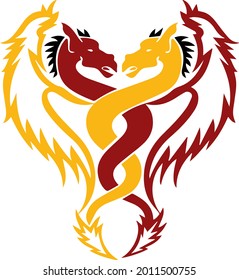 Archivo vectorial del logotipo Dragan colorido