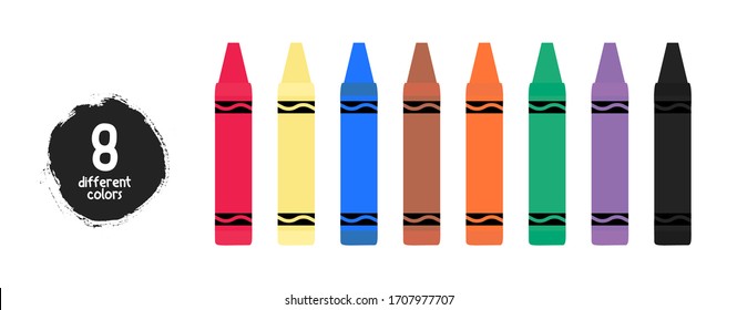 colorful drawing crayon vector illustration