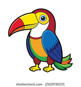 A Colorful drawing of a toucan bird 02