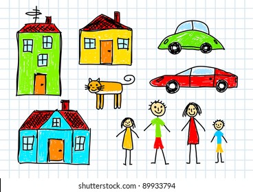 Colorful drawings