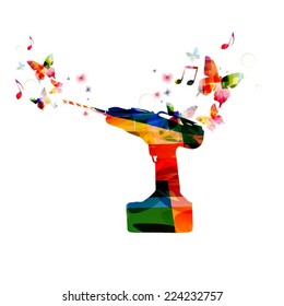 Colorful drill design