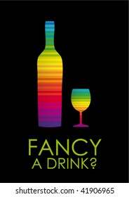 colorful drink poster