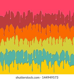 Colorful dripping paint
