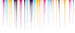 Colorful Dripping Paint - Vector Grunge Illustration  
