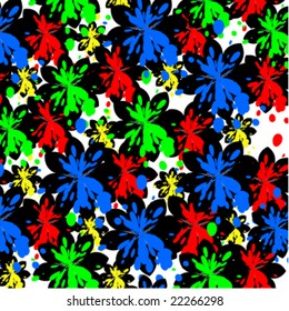 colorful drop flower background
