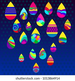 Colorful Drops Design