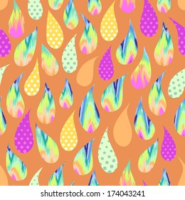 colorful drops ~ seamless background