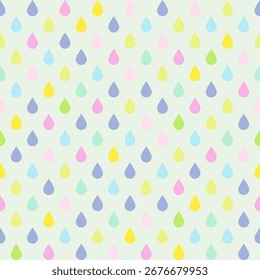 Gotas coloridas Textura de patrón sin fisuras