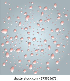 Colorful drops, vector background 