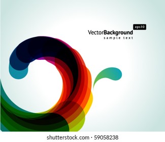 Colorful drops vector background