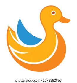 A Colorful Duck Vector Concept