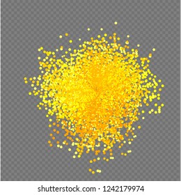 Colorful dust explosion